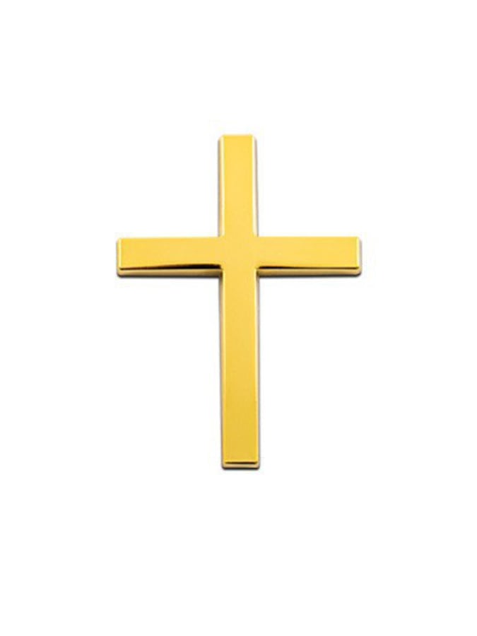 Car Metal Stickers 3d Three-Dimensional Cross Label Scratch Stickers Rear Stickers Personalized Body Decoration