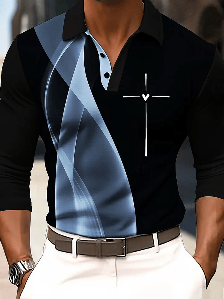 Men's Love Cross Faith Print T-shirt
