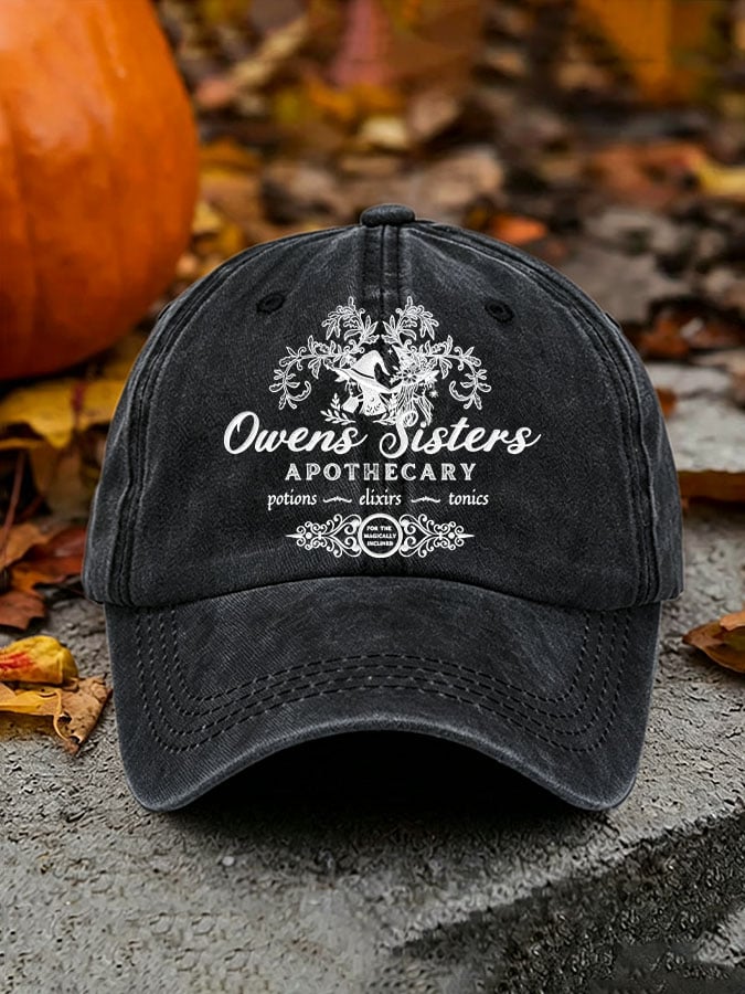 Unisex Owens Sisters Apothecary Witch Printed Hat