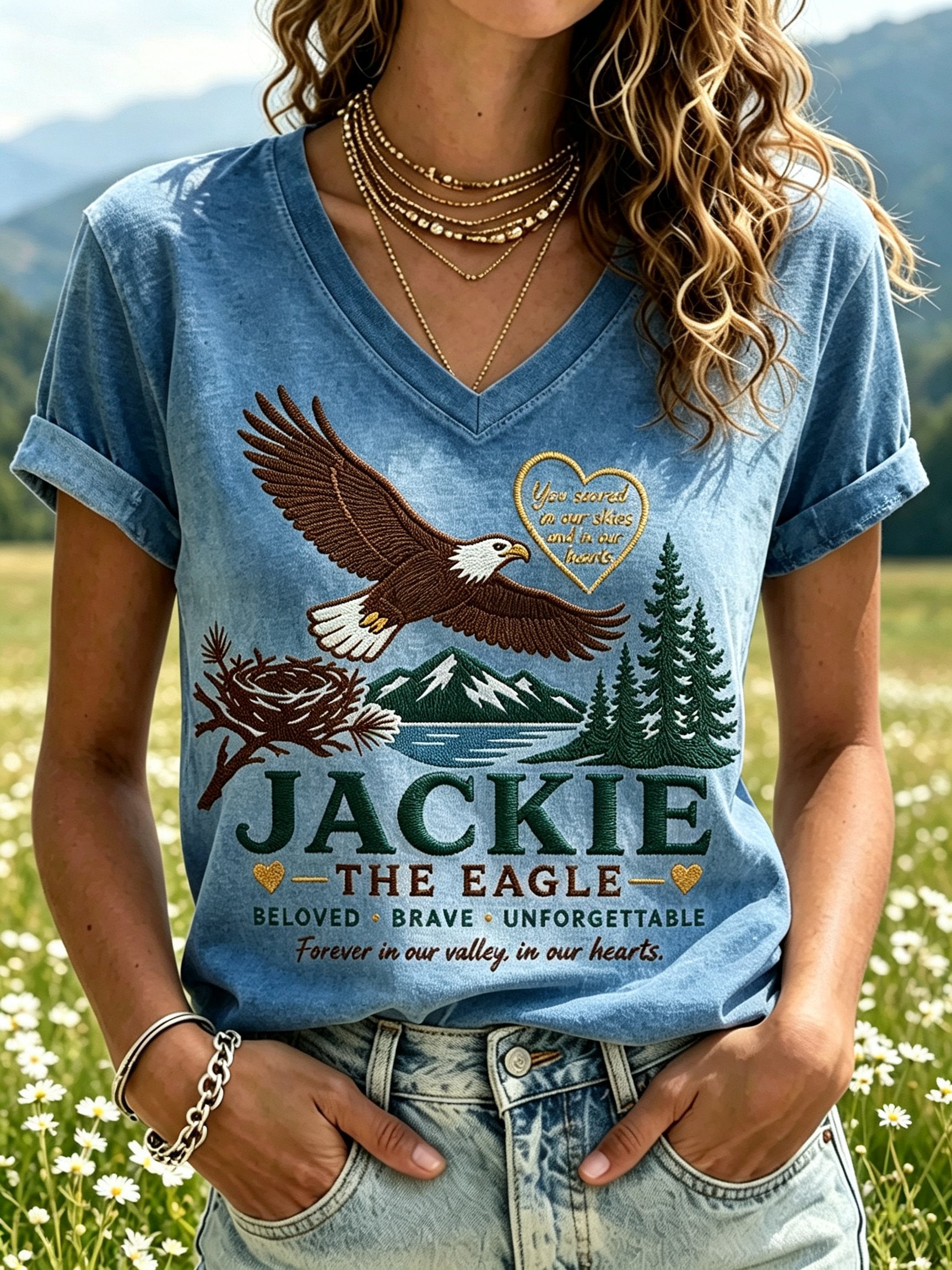 Women's Fly Free Jackie Print T-shirt
