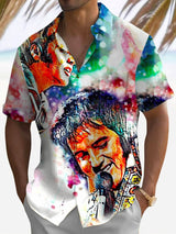 Vacation Music Short Sleeve Pocket Shirt