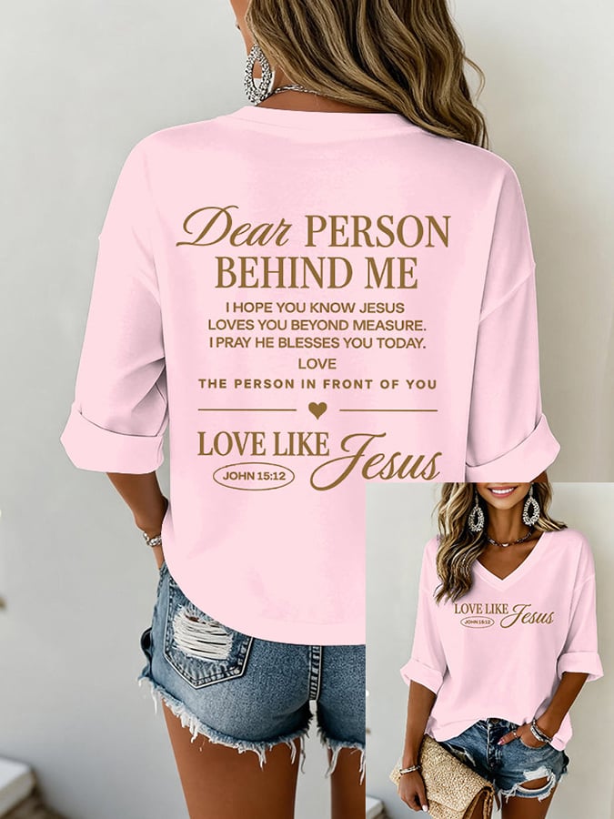 Women's Love Like Jesus Faith T-shirt