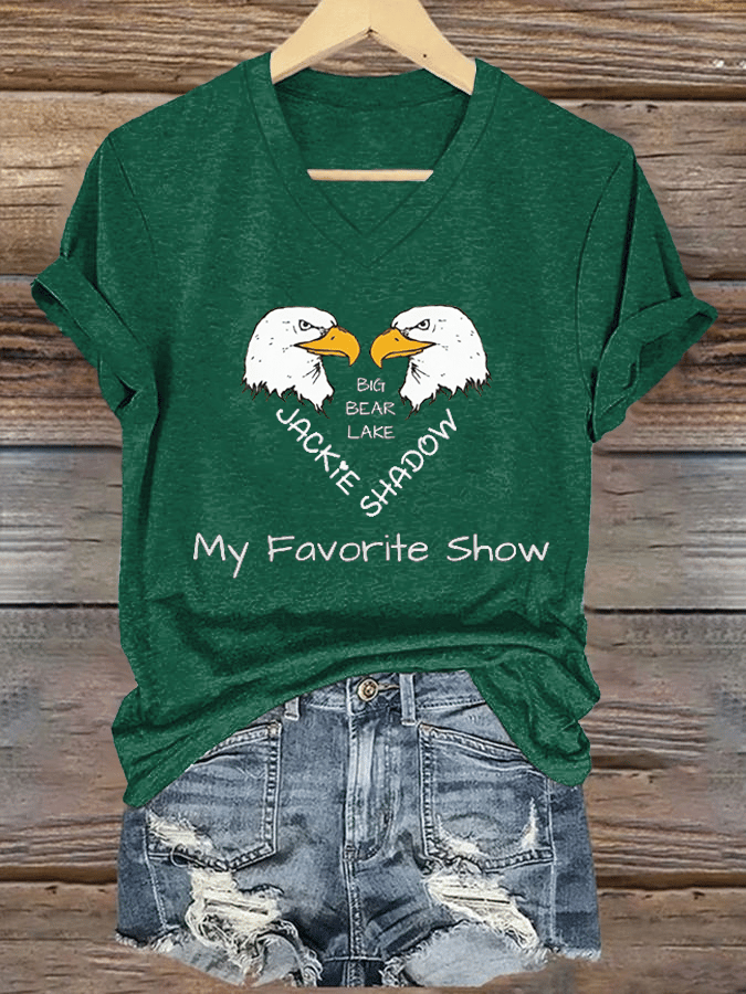 Women's Jackie & Shadow Print Casual T-Shirt