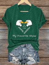 Women's Jackie & Shadow Print Casual T-Shirt