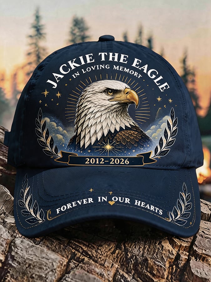 Unisex Retro Rest in Peace Jackie Print Hat
