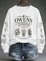 Women's Owens Sisters Apothecary Witch Print Casual Sweatshirt