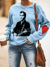 Women's Silhouette Print Souvenir Sweatshirt