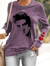 Women's Silhouette Print Souvenir Sweatshirt