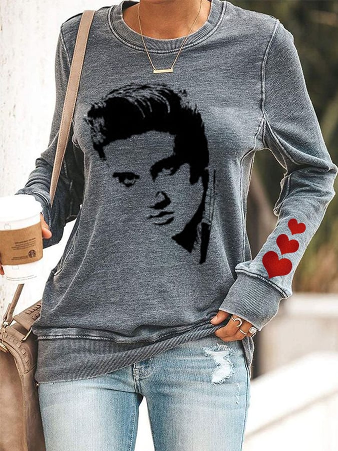 Women's Silhouette Print Souvenir Sweatshirt