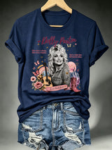 Women's Vintage Country Music Tribute Parton Tour T-Shirt