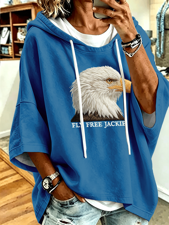 Women's Fly Free Jackie Print Hooded Sweatshirt