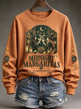 Women's Midnight Margaritas Print Casual Sweatshirt