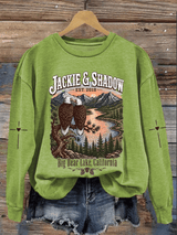 Women's Jackie & Shadow Print Crew-Neck Sweatshirt