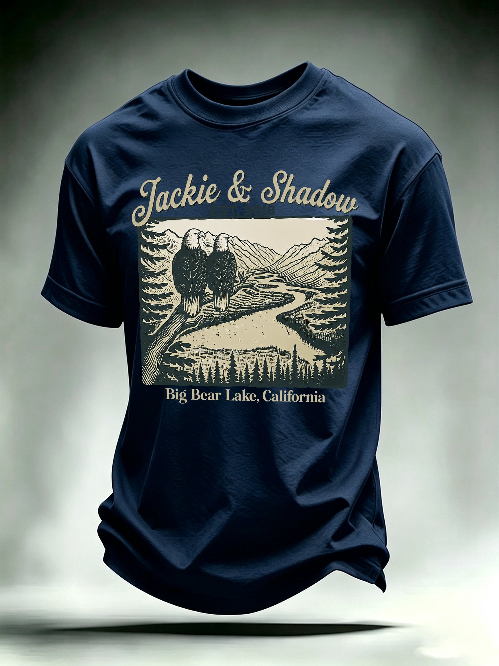 Men's JACKIE & SHADOW Print Crew-Neck T-Shirt