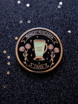Unisex Midnight Margaritas Print Pin-back Button