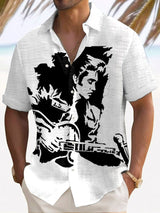 Men's The King Print Short Sleeve Shirt