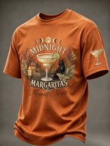 Men's Midnight Margaritas Print Casual T-shirt