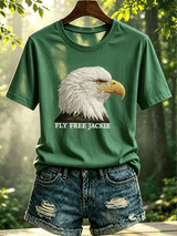 Women's Fly Free Jackie Print Casual T-shirt