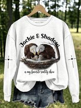 Women's Jackie & Shadow Print Crew-Neck Sweatshirt