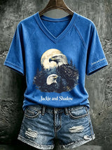 Women's Casual Printed Short-Sleeve T-Shirt