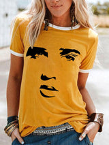 Women's Legendary Singer Actor Silhouette Casual Tee