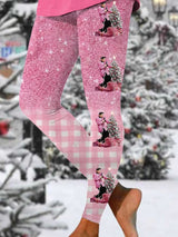 Women's Vintage Print Casual Leggings