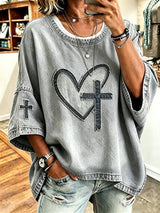 Women's  Faith  Pattern Hoodie
