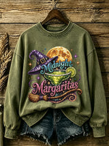 Women's Midnight Margaritas Print Casual Sweatshirt