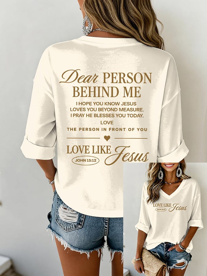 Women's Love Like Jesus Faith T-shirt