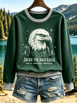 Women's Animal-Print Casual Sweatshirt