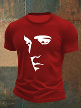 Men's Retro King Of Rock Roll Print T-Shirt