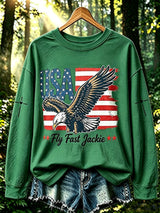 Women's Jackie & Shadow Print Crew-Neck Sweatshirt