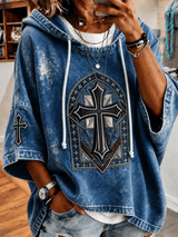 Women's Casual Printed Loose Sweatshirt
