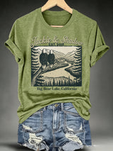 Women's JACKIE & SHADOW Print Crew-Neck T-Shirt