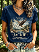 Women's Retro Fly Strong Jackie Print   T-Shirt