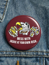 "Bald Eagle Jackie" Printed Brooch