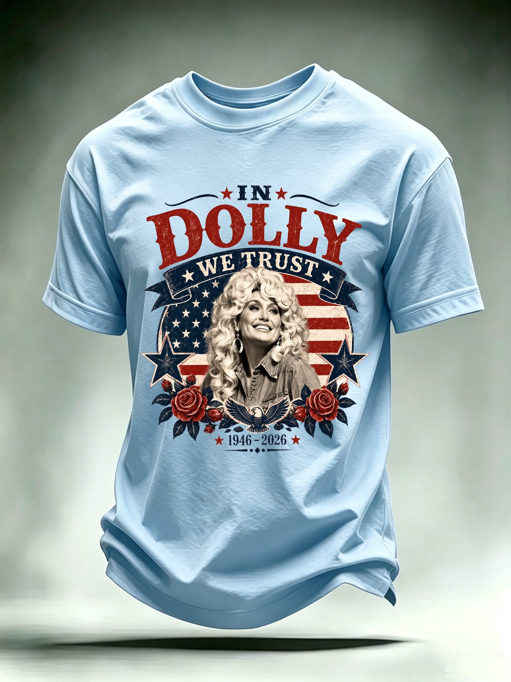 Men's Vintage Country Music Tribute Parton Tour T-Shirt