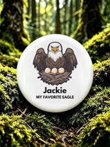 Unisex Retro Jackie Strong Pin-Back Button