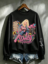 Women's Casual Printed Long-Sleeve Sweatshirt