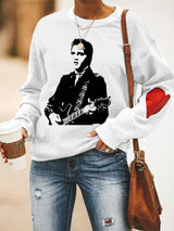 Women's Silhouette Print Souvenir Sweatshirt