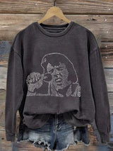 Women's Music King Print Sweatshirt