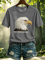 Women's Fly Free Jackie Print Casual T-shirt