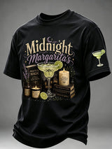 Men's Midnight Margaritas Print Casual T-shirt