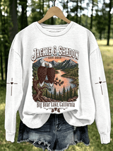 Women's Jackie & Shadow Print Crew-Neck Sweatshirt