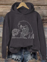 Women's Music King Printed Hoodie