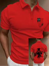 Men's 250th Anniversary Distressed American Flag 2-sided Polo Shirt