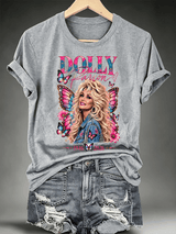 Women's Vintage Country Music Tribute Parton Tour T-Shirt