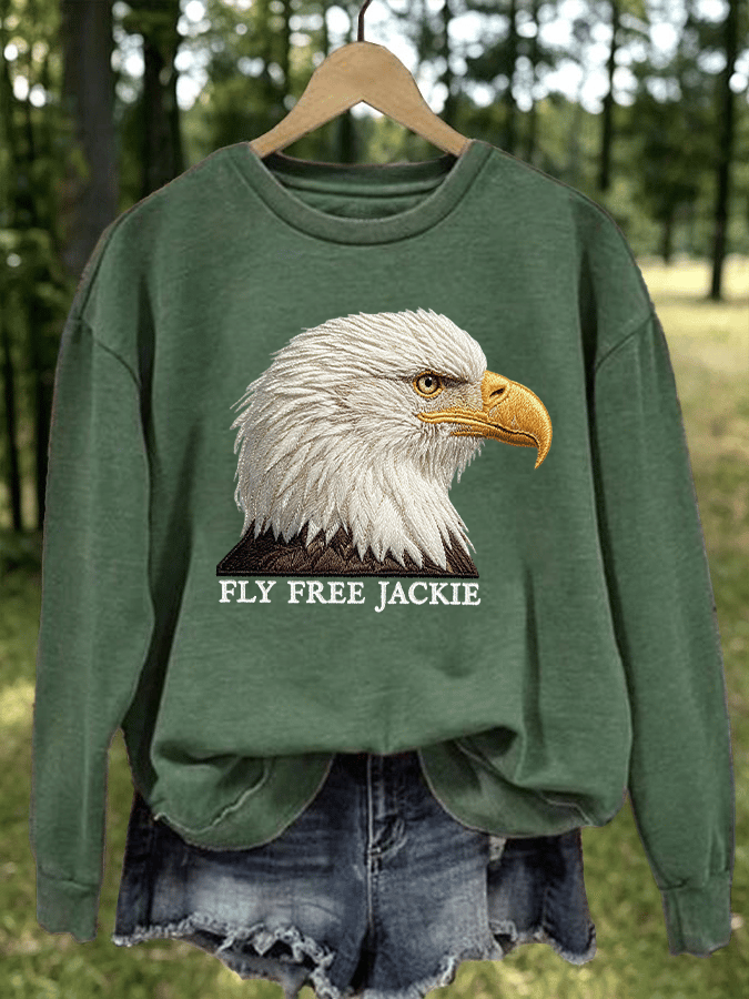 Women's Fly Free Jackie Print Casual Sweatshirt