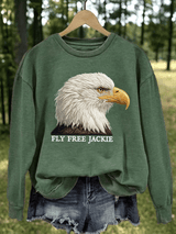 Women's Fly Free Jackie Print Casual Sweatshirt