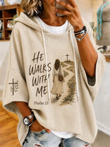 Women'S Casual "Faith" Print Top